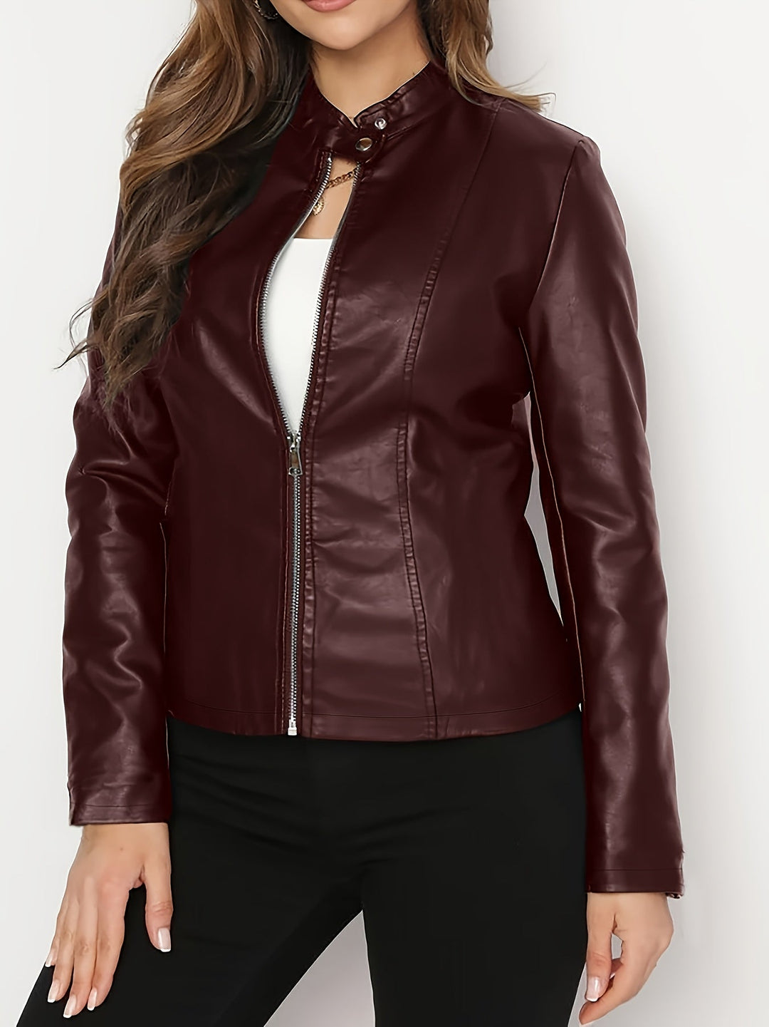 Vivian | Zip-Front Bikerjack