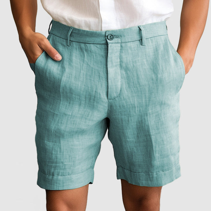 Heren Comfortabel katoenen linnen shorts