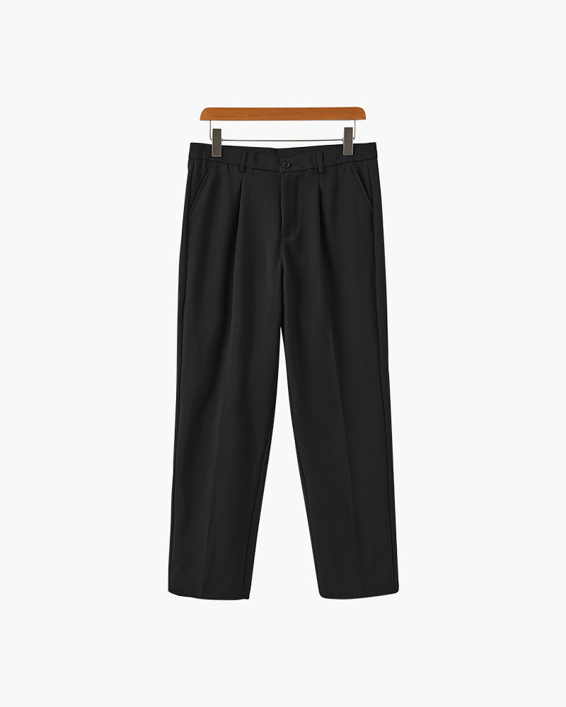Enzo | Hoge Taille met Wijde Pijpen Anzugbroek