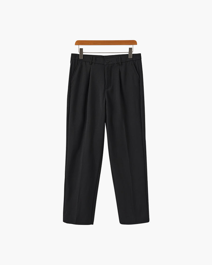 Enzo | Hoge Taille met Wijde Pijpen Anzugbroek