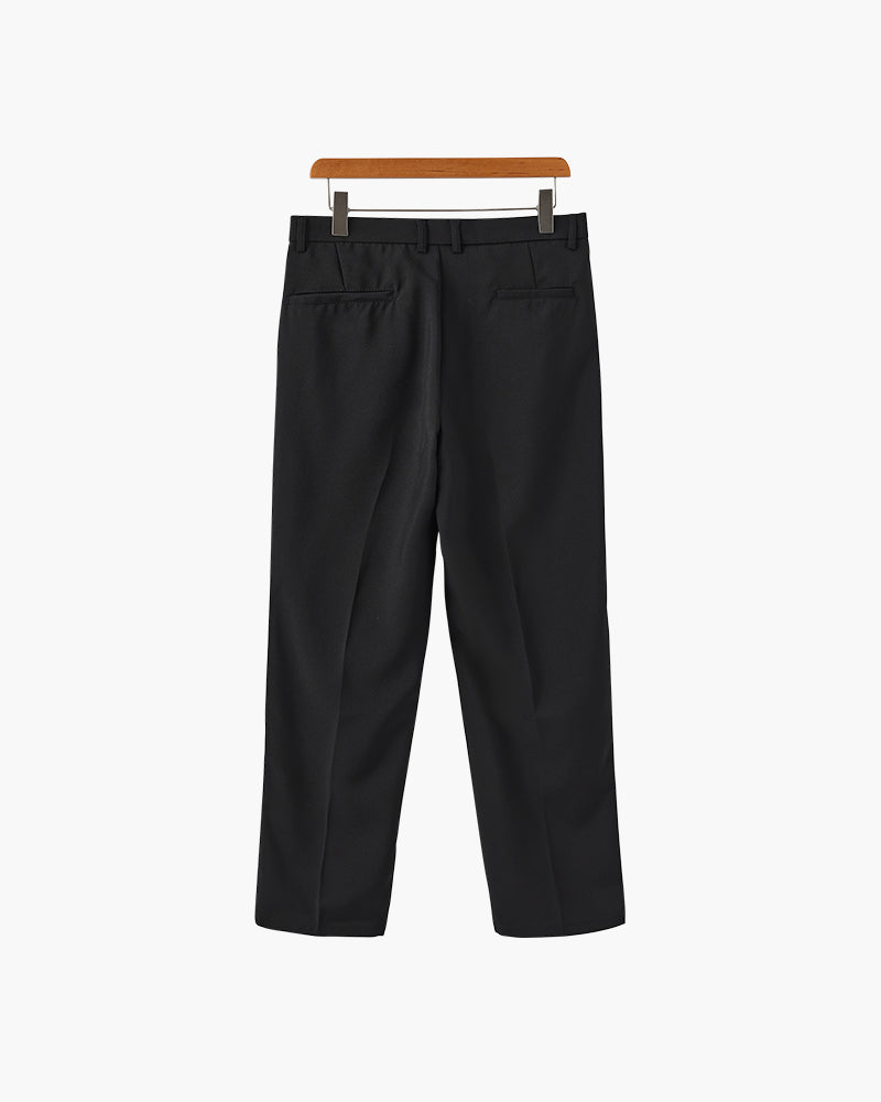 Enzo | Hoge Taille met Wijde Pijpen Anzugbroek