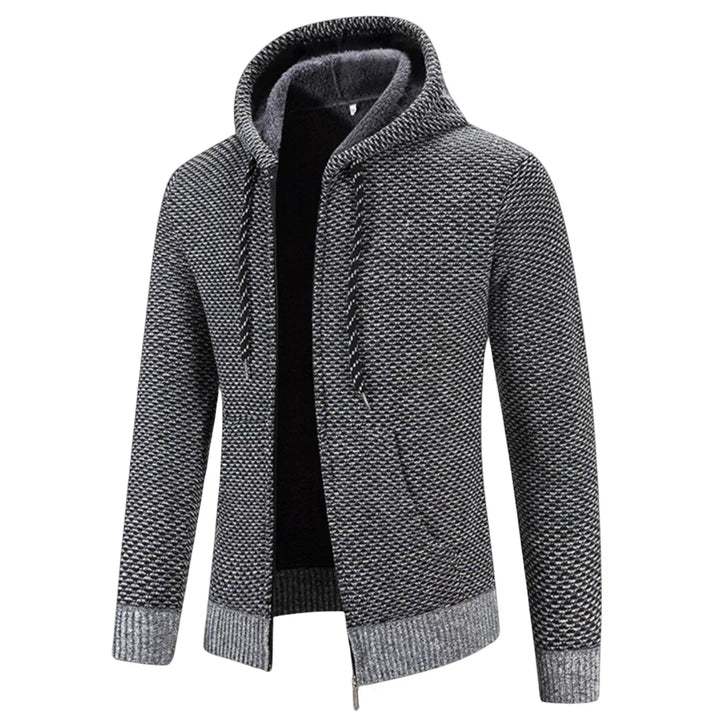 Heren Hoodie Casual Zip-Up Brei Cardigan