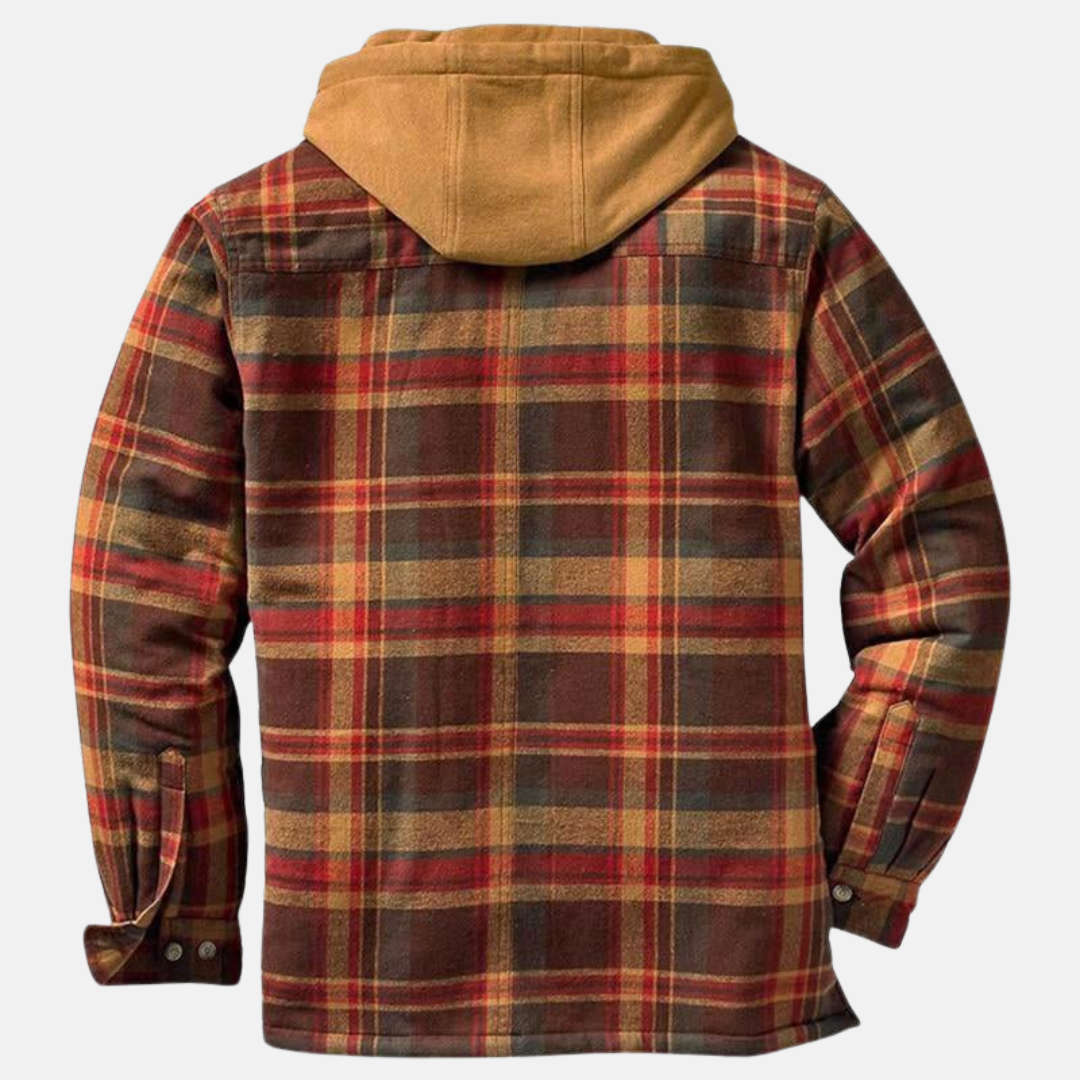 Rhett | Robuuste Geruite Hoodie Jas