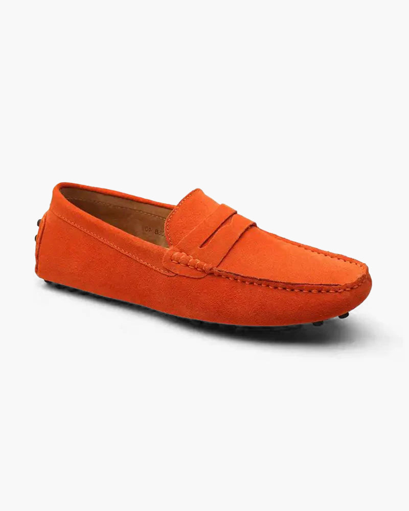 Matthew | Old Money Slip on Heren Suède Mokassin
