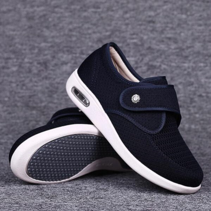 Dames Haak-en-lus Mesh Sneakers met Luchtkussen en Instapdesign
