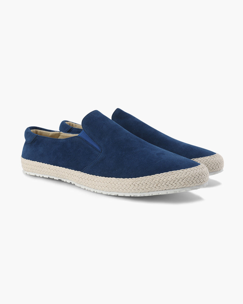 Jacob | Stijlvolle Espadrille Heren-Slip-On van Suède met Jute Zool