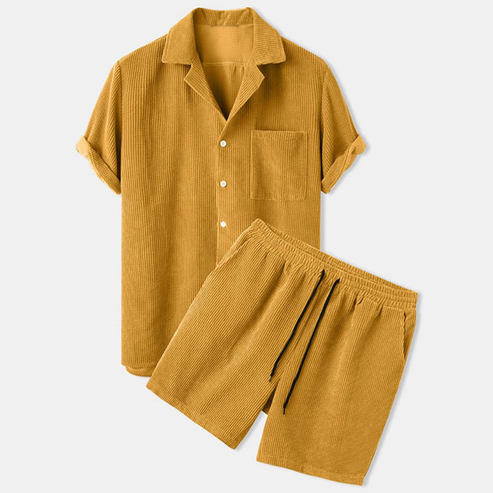 BreezeSet – Heren Corduroy tweedelige outfit