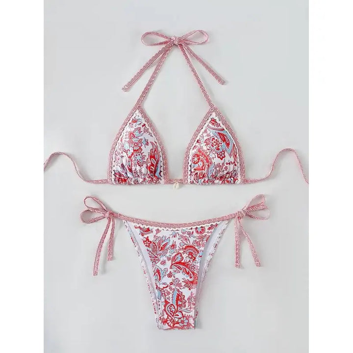Florencia | Dames bikini met halternek en paisleyprint