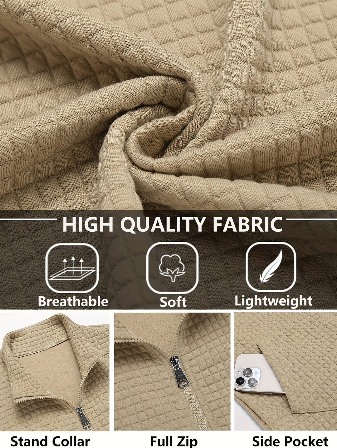 Hugo | Textured Zip-Up Jast