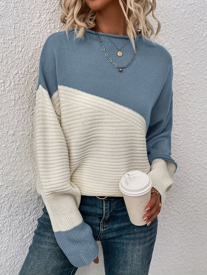 Zelda - Elegante Color Block Pullover