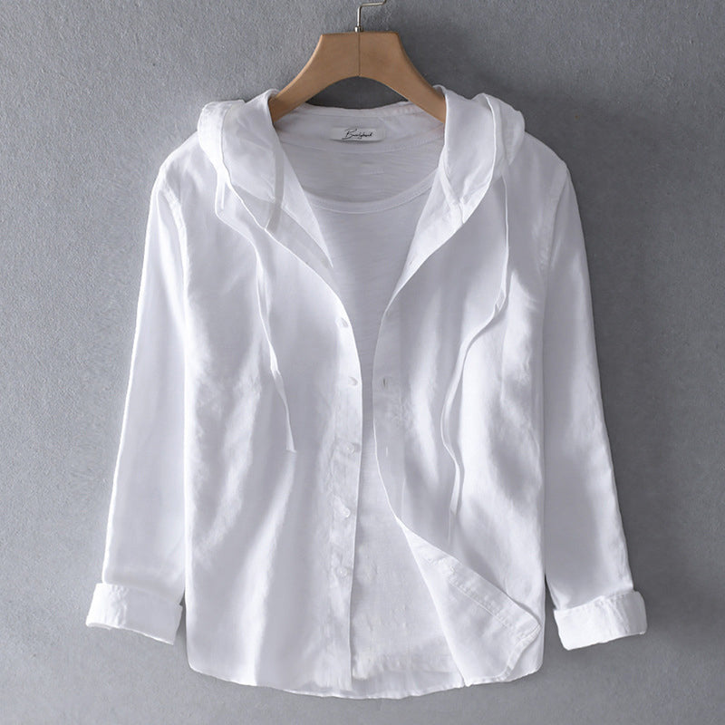 Lichte dames blouse met capuchon