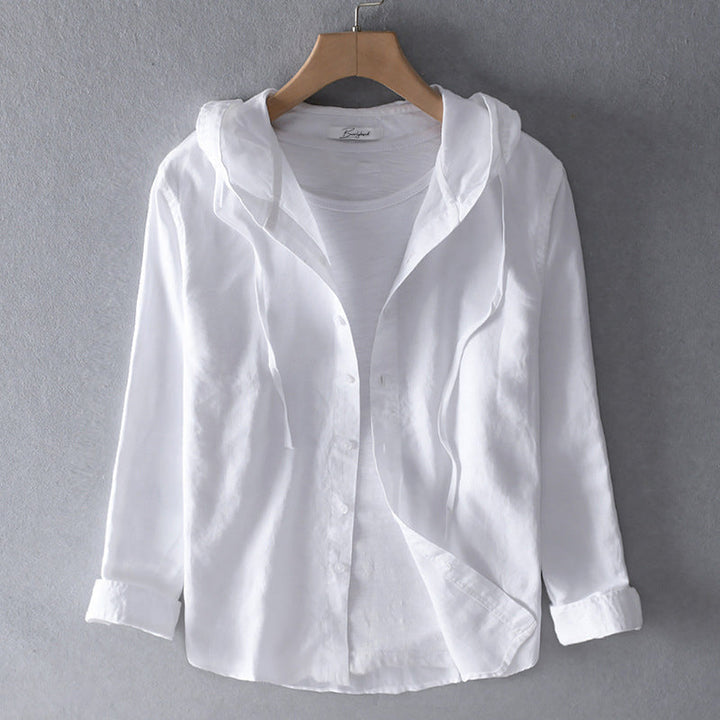 Lichte dames blouse met capuchon