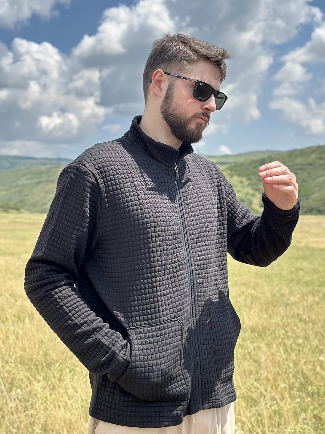 Hugo | Textured Zip-Up Jast