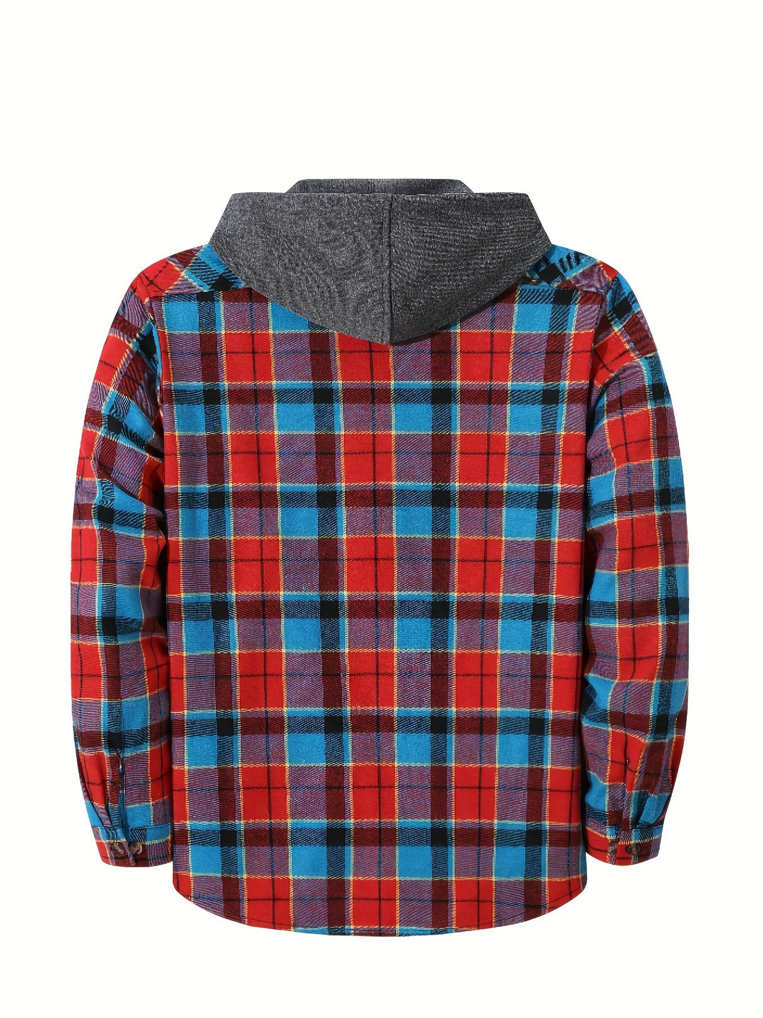 Braxton | Geruit Hooded Shirt