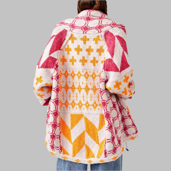 KYLINE – DUIDELIJKE GEOMETRISCHE CARDIGAN