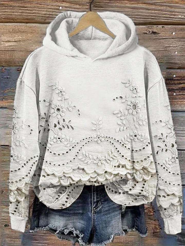 Ravella - Vintage Bedrukte Hoodie