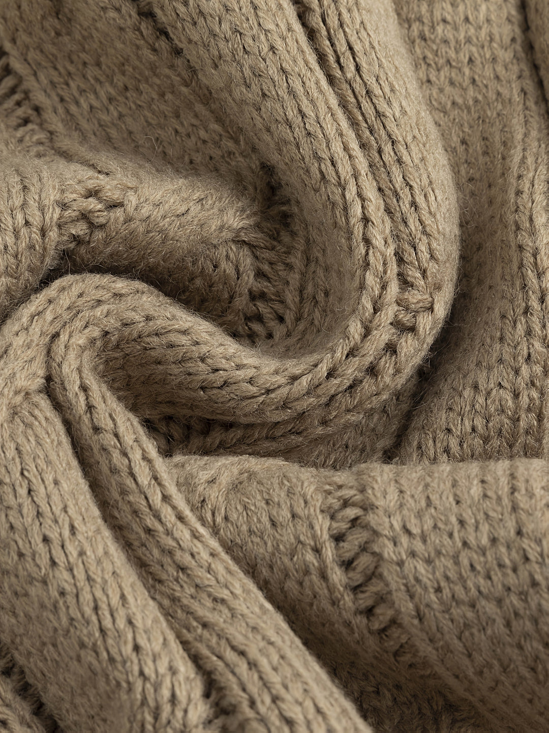 Walter | Schouderkraag Kabelgebreide Cardigan