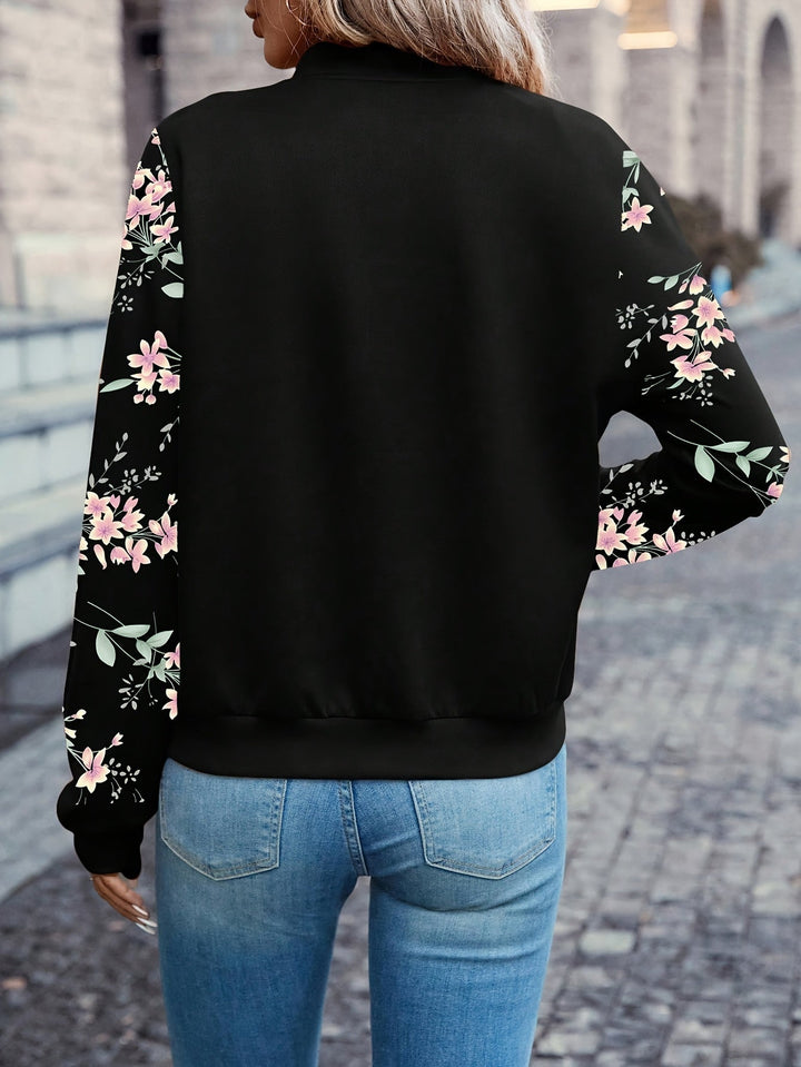 Thea - Trendy Bloemenprint Jas