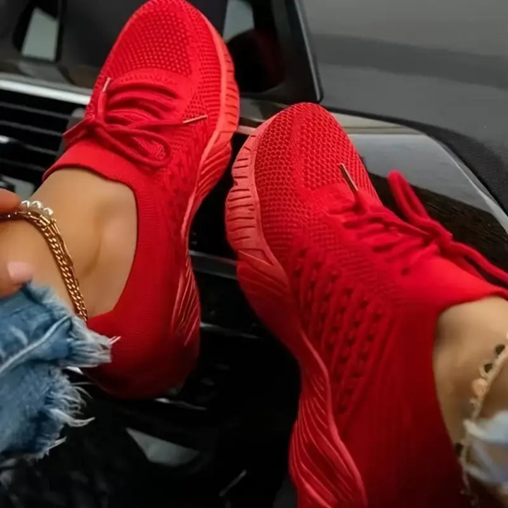 Dames Alle Seizoenen Mesh Vetersneakers