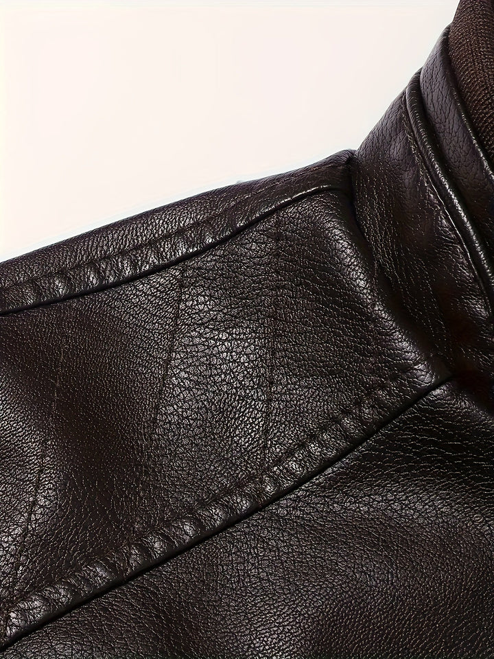 Tobias | Klassieke Motojack met Staande Kraag