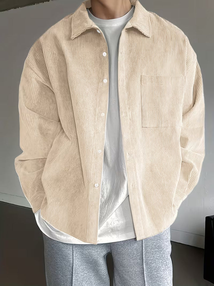 Jonas | Casual Lange Mouwen Corduroy Jas