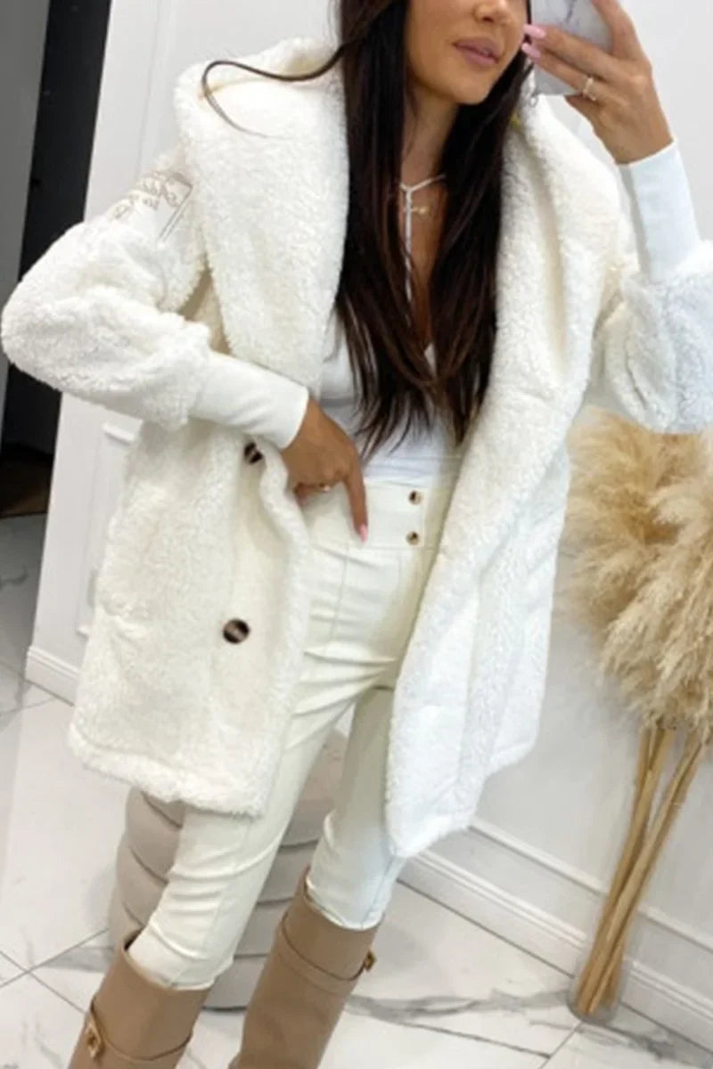 Sabrina - Dames Pluche Hoodiejack