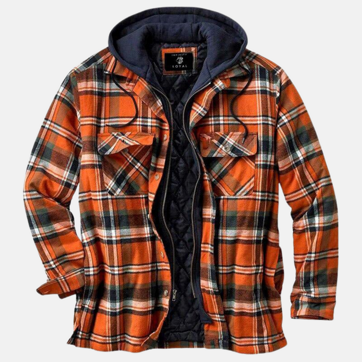 Rhett | Robuuste Geruite Hoodie Jas
