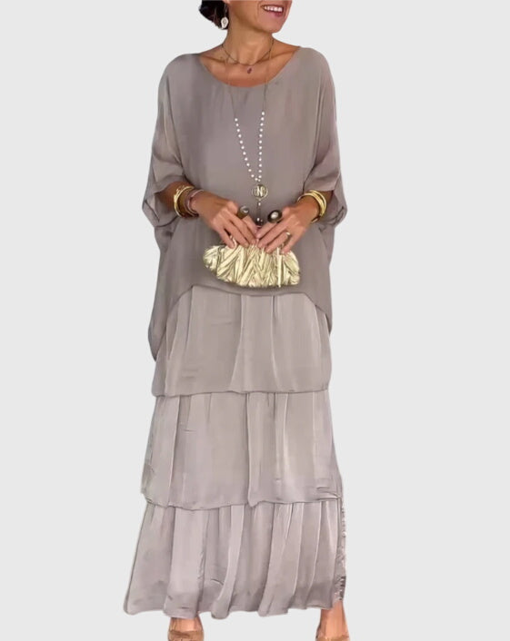 Elizabeth | Dames Boho Gelaagde Maxi Shorts Jurk