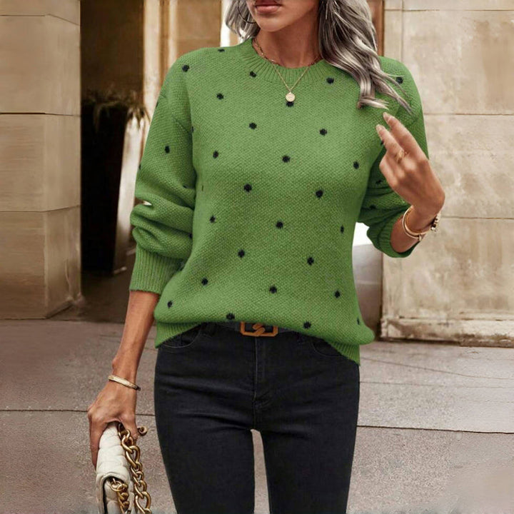 HAZEL – GEZELLIGE POLKA BREISWEATER