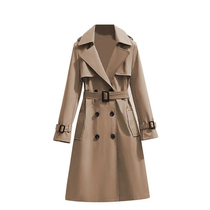 Lina | Dames Trenchcoat met Knoopsluiting en Tailleband