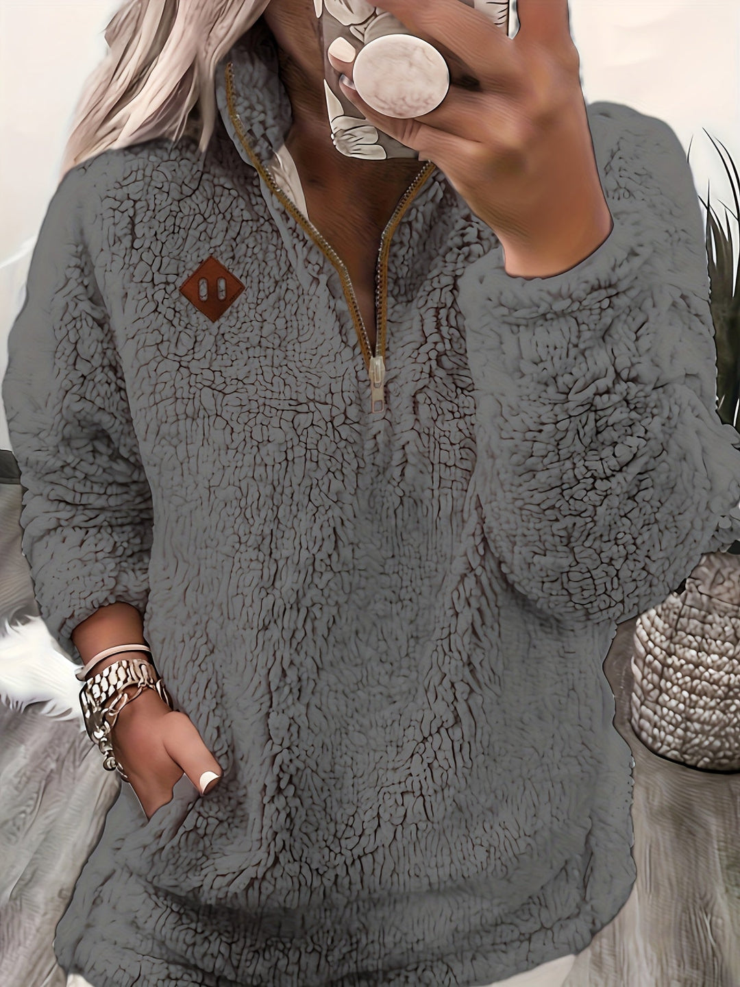 Renee | Gezellige Half-Zip Pullover