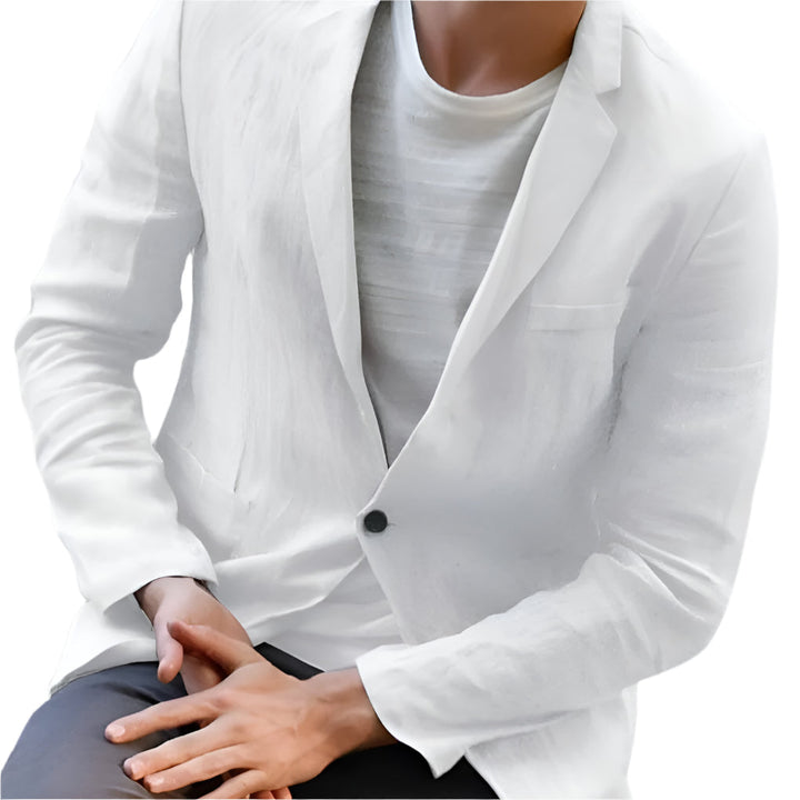 Elegante en Comfortabel herenblazer van linnen voor elke gelegenheid