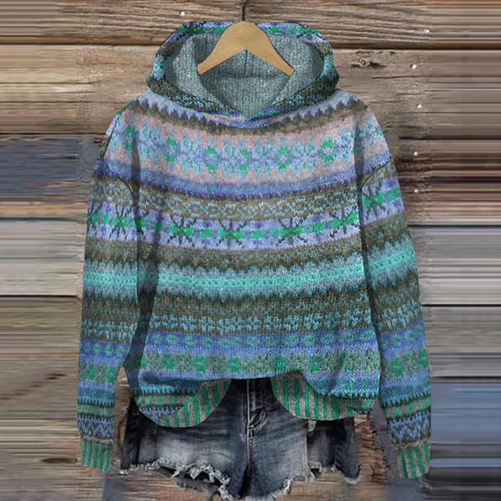 Karine Etnische Retro Hoodie