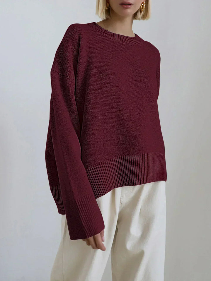 Dames Oversized Crew Neck Sweater