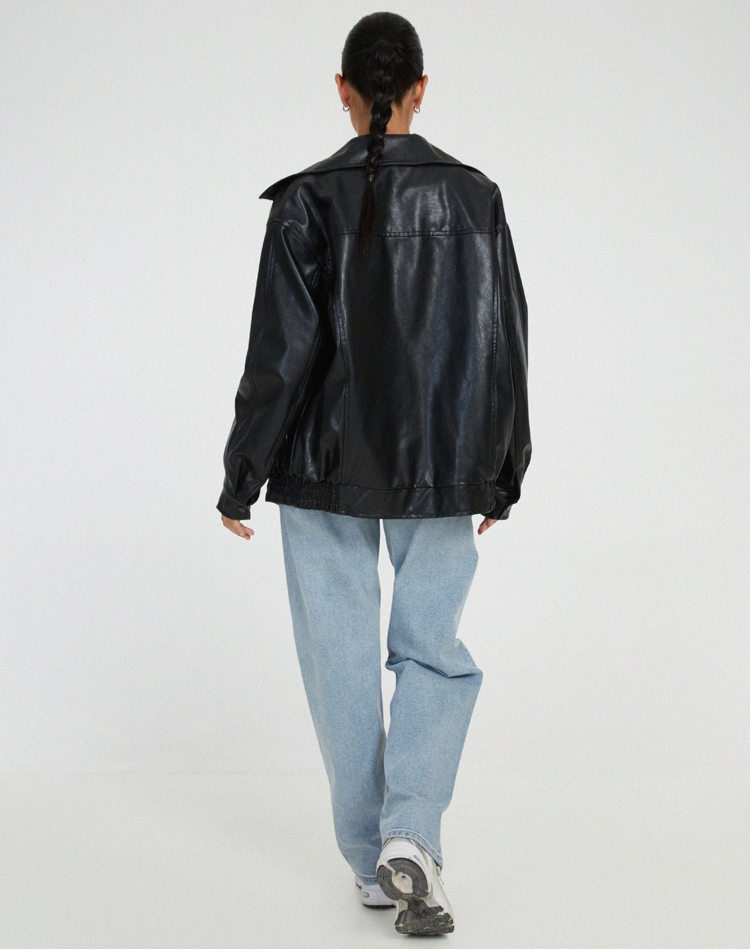 Sophia | Oversized PU-Leren Jas Dames – Modieuze Look, Hoogwaardig Kunstleer