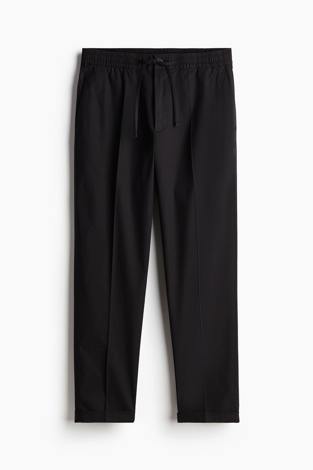 Francesco | Heren-Chino broek in Zwart met Koord