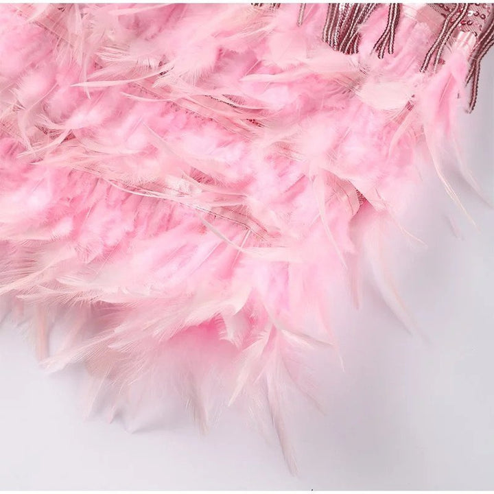 Élora – Luxe veren mini-jurk