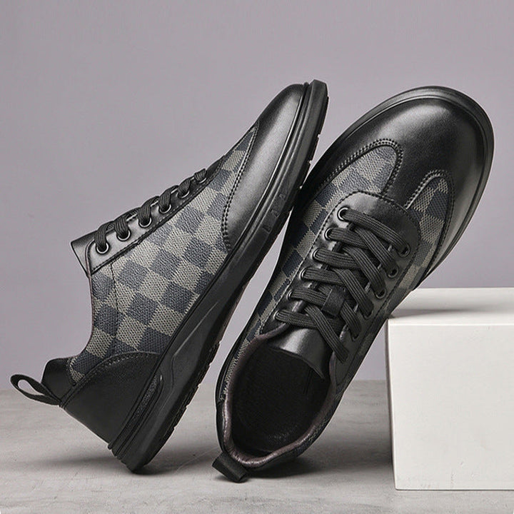 Gianni Geruite Leren Sneakers