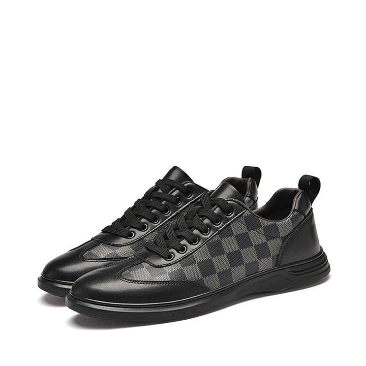 Gianni Geruite Leren Sneakers