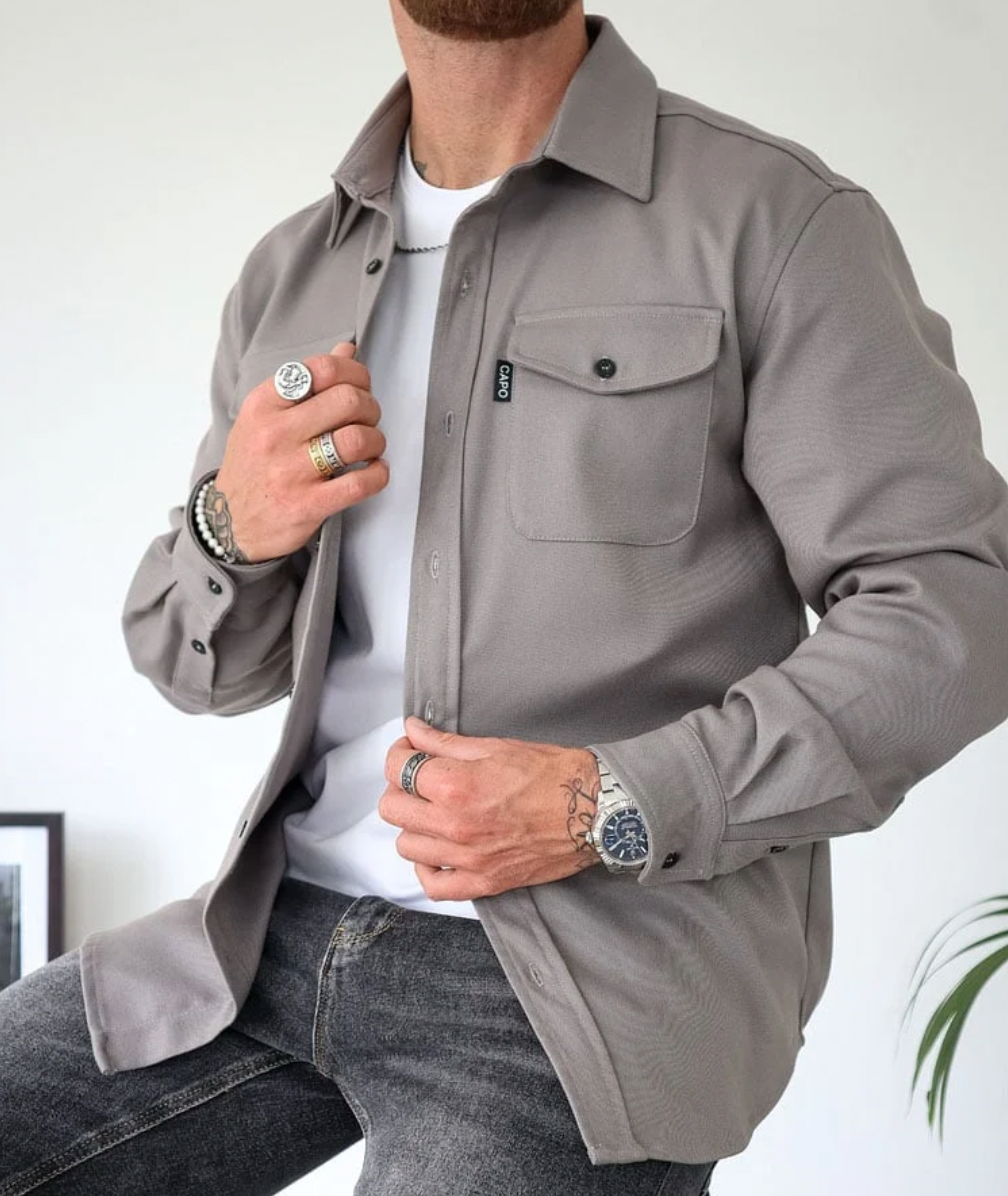 Lambert™ Casual Heren Overhemdjas