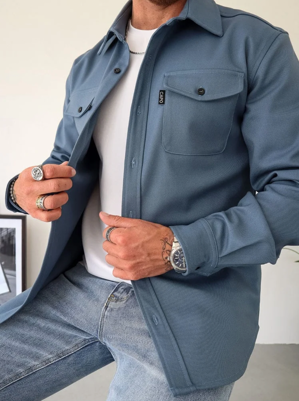 Lambert™ Casual Heren Overhemdjas