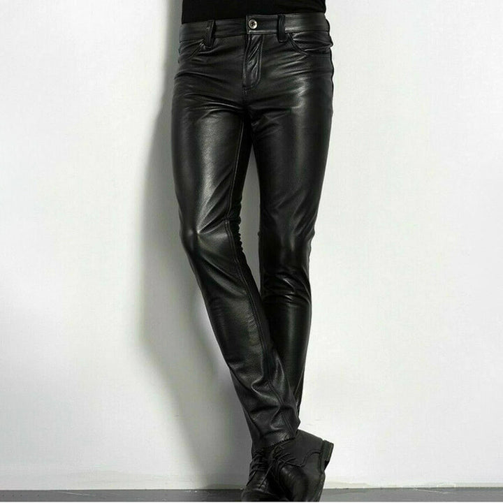 Casimir™ Heren Slim Fit Broek van Imitatieleer