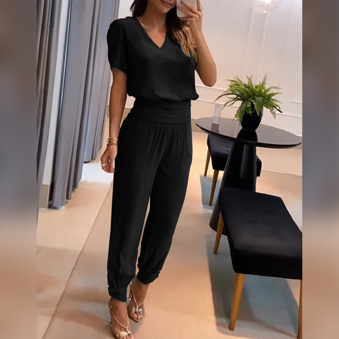 Jumpsuit met V-hals voor Dames