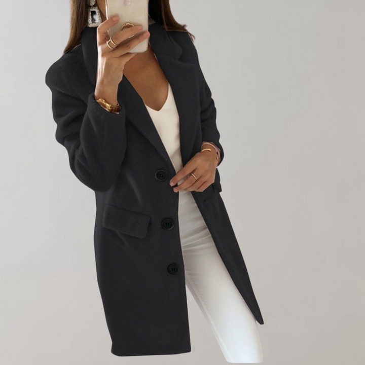 Lange Blazer met Knopen voor Dames