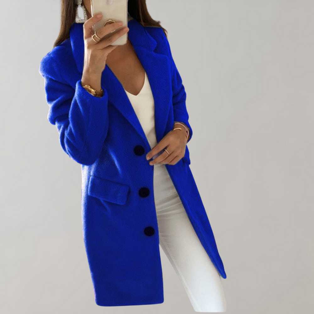 Lange Blazer met Knopen voor Dames