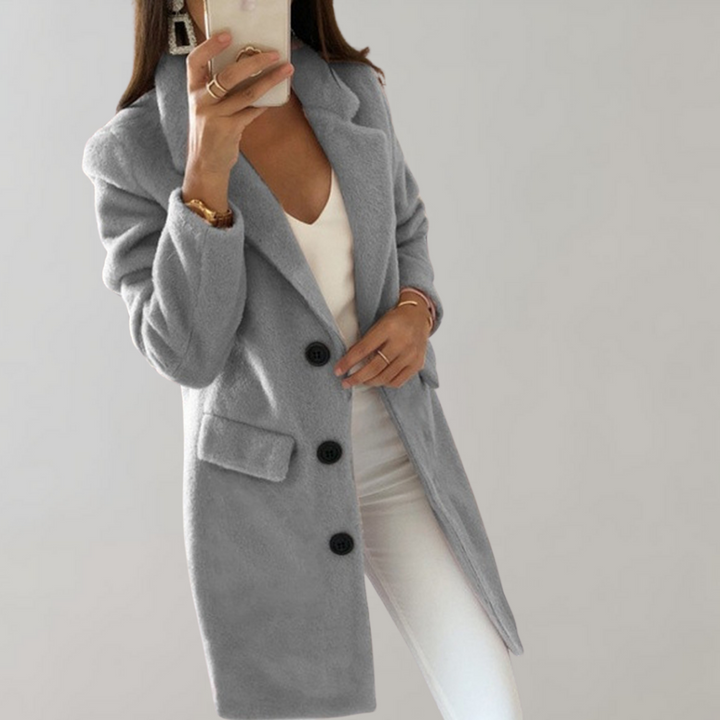 Lange Blazer met Knopen voor Dames