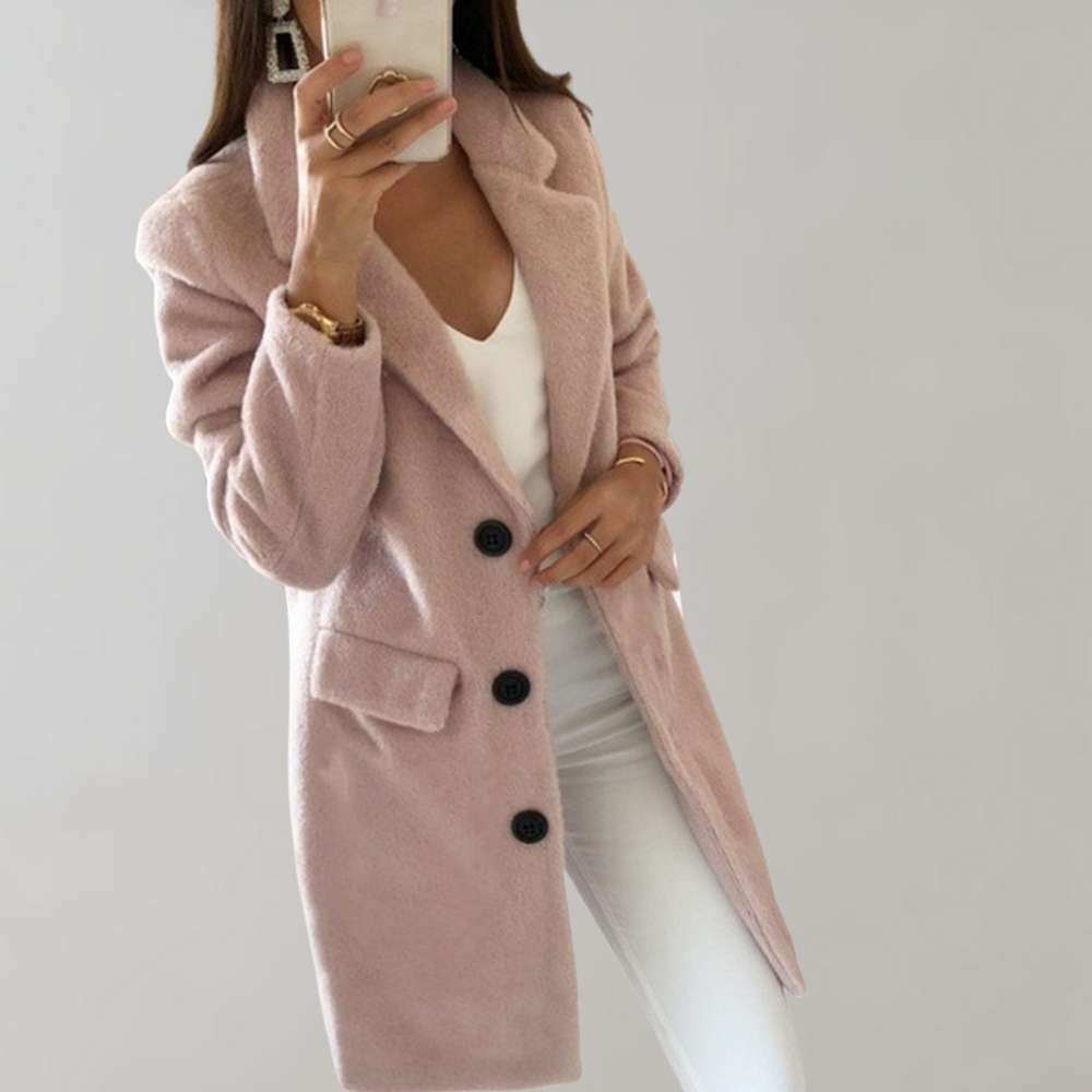 Lange Blazer met Knopen voor Dames