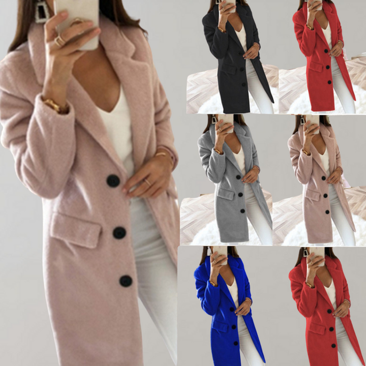 Lange Blazer met Knopen voor Dames