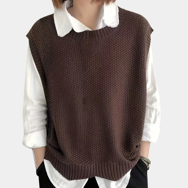 Gebreide Mouwloze Sweater Dames