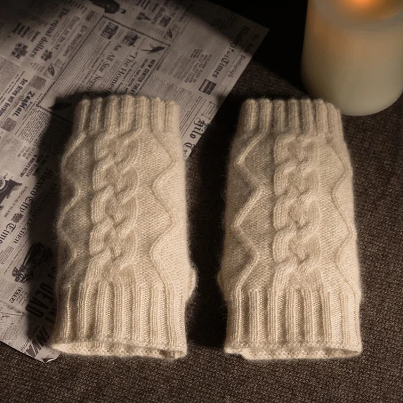 100% Geiten Kasjmier Vingerloze Handschoenen